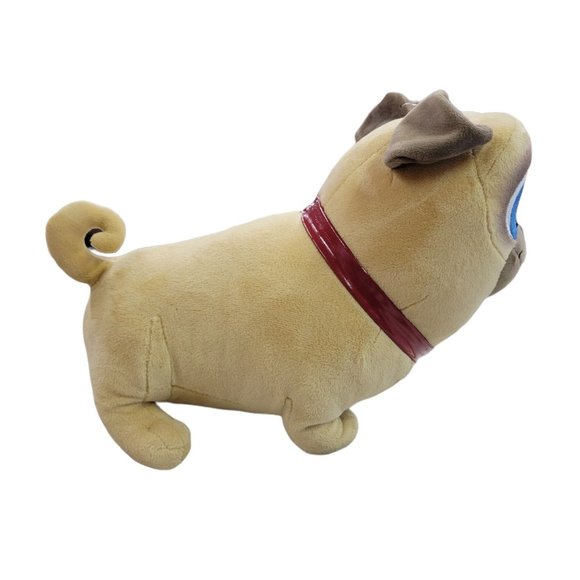 Disney Rolly Plush Puppy Dog Pals Pug 12 Inch Stuffed Animal Toy Tan Brown - Picture 5 of 12
